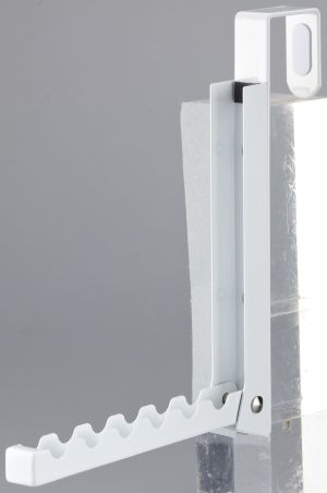 YAMAZAKI Smart Сгъваема закачалка за над врата или стена, бял