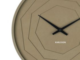 Karlsson Wall clock Layered Origami Moss green