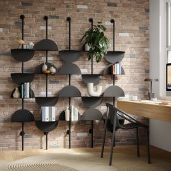 UMBRA SOLIS ADJUSTABLE SHELVES  BLACK