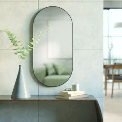 Овално огледало UMBRA HUBBA 45x91см., титан