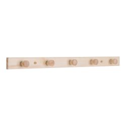 House Nordic Abano Coat Rack, poplar wood,  nature, 70x5 cm
