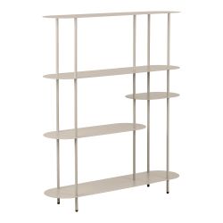 House Nordic Rieti Shelving unit, 4 shelves, metal, sand, 31x118x97