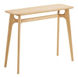 Конзолна маса Rennes от масивен дъб,100 см, натурален