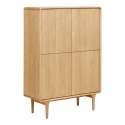 House Nordic Darwin Cabinet, oak, natural 100x40x140 cm