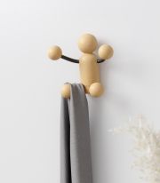 UMBRA WOODY Стенна закачалка, натурален