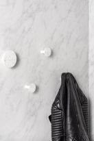 PT Marble Сет 4 закачалки кръгли, бели