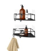 UMBRA CUBIKO CORNER BIN SET 2 BLACK