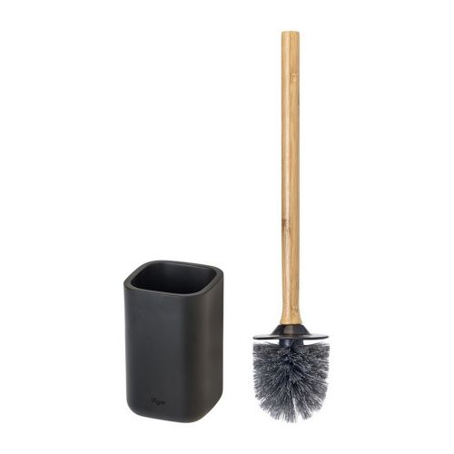 VIGAR BOX ZENSE BAMBOO BLACK TOILET SET