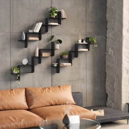 UMBRA MONTAGE SHELF METAL 2PK BLACK