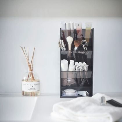 YAMAZAKI Tower Органайзер за грим и козметика, черен