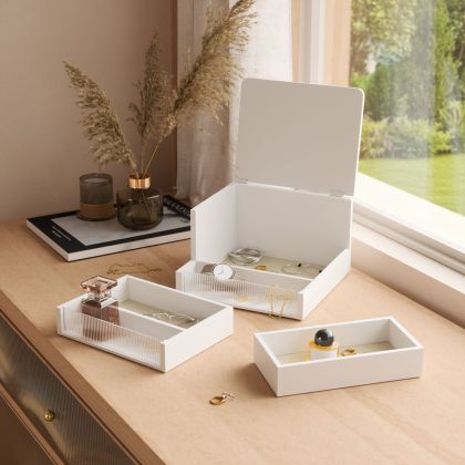 UMBRA MALIBU STORAGE BOX WHITE