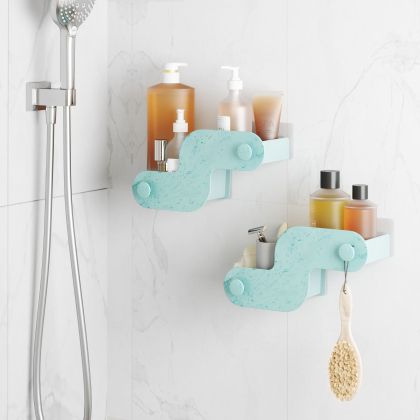 UMBRA NAMI ADHESIVE BIN SET 2 OCN BLU