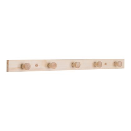 House Nordic Abano Coat Rack, poplar wood,  nature, 70x5 cm