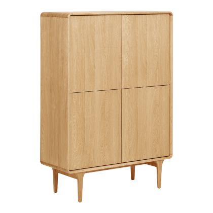 House Nordic Darwin Cabinet, oak, natural 100x40x140 cm