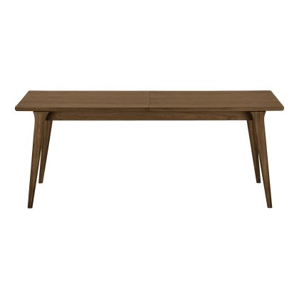 House Nordic Darwin Dining table, oak veneer, brown, incl. two extension plates 100x240-290-340x75 cm 