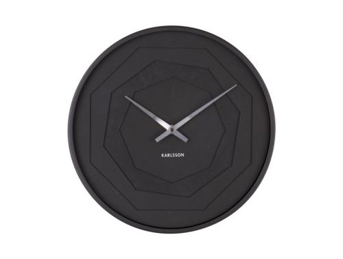 Karlsson Wall clock Layered Origami Black