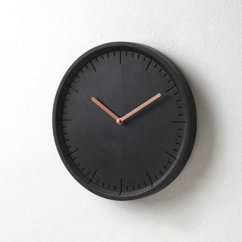 PANA Meter Стенен часовник Round черен, мед