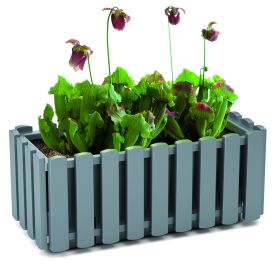 Balkony plant box BOARDEE FENCYCASE W, stone gray