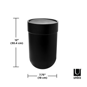 UMBRA TOUCH CAN W LID BLACK