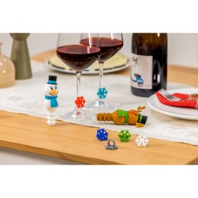 VIGAR SNOWMAN & RUDOLPH SILICONE BOTTLE STOPPER 2U.PACK
