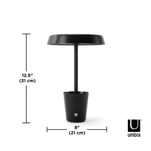 UMBRA CUP LAMP Настолна смарт лампа, черен