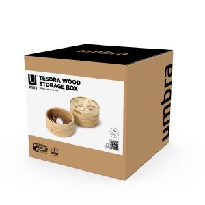 UMBRA TESORA WOOD  Дървена кутия за бижута, натурален