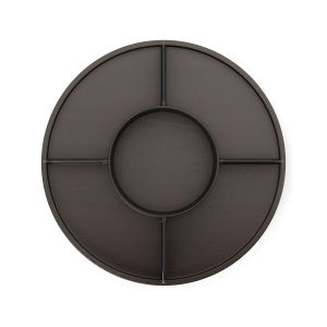 UMBRA BELLWOOD LAZY SUSAN DIVIDED  BLK/WAL