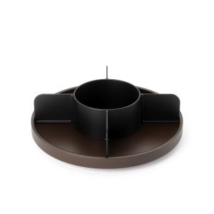 UMBRA BELLWOOD LAZY SUSAN DIVIDED  BLK/WAL