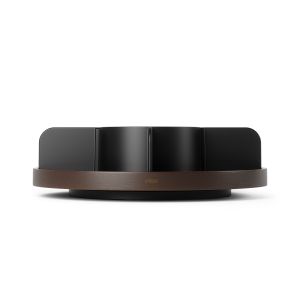 UMBRA BELLWOOD LAZY SUSAN DIVIDED  BLK/WAL