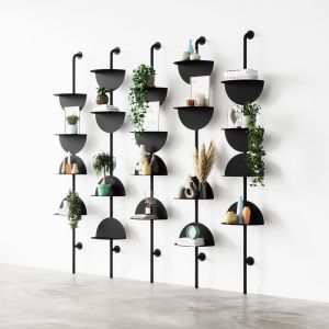 UMBRA SOLIS ADJUSTABLE SHELVES  BLACK