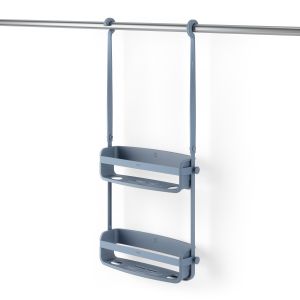 UMBRA FLEX SHOWER CADDY SLT/BLUE