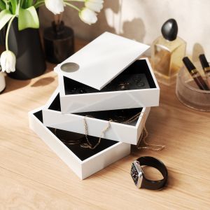 UMBRA SPINDLE Storage Box,White