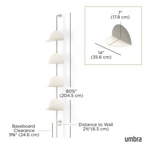 UMBRA SOLIS ADJUSTABLE SHELVES SAND