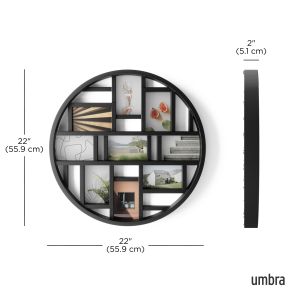 UMBRA LUNA PICTURE FRAME BLACK