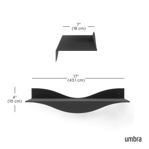 Метални рафтове UMBRA SURF сет 2бр, черен