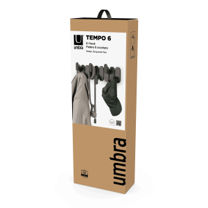 Стенна закачалка UMBRA TEMPO 6, черен