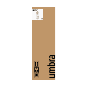 Овално огледало UMBRA HUBBA 45x157см., титан