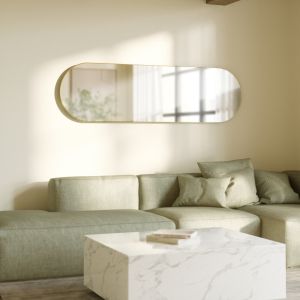 Овално огледало UMBRA HUBBA 45x157см., златен