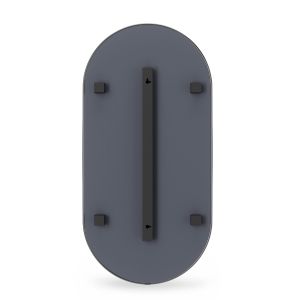 Овално огледало UMBRA HUBBA 45x91см., титан