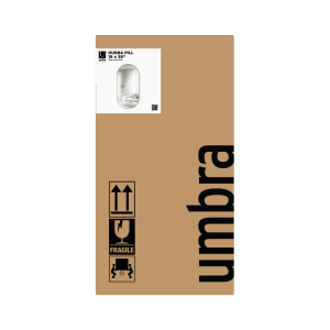 Овално огледало UMBRA HUBBA 45x91см., титан