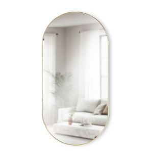 Овално огледало UMBRA HUBBA 45x91см., златен