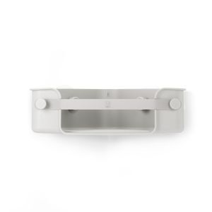 UMBRA FLEX ADHESIVE Ъглова етажерка за баня със залепващи ленти, сив