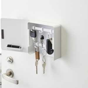 YAMAZAKI Tower Square Magnetic Key Cabinet WH