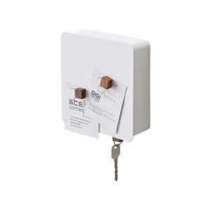 YAMAZAKI Tower Square Magnetic Key Cabinet WH