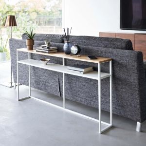 бяла конзолна маса