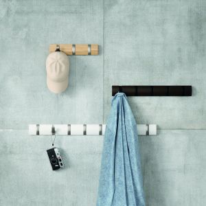 Стенна закачалка UMBRA Flip 8, бял / бял