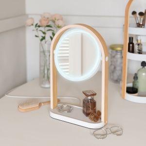 UMBRA BELLWOOD VANITY MIRROR  WHT/NAT