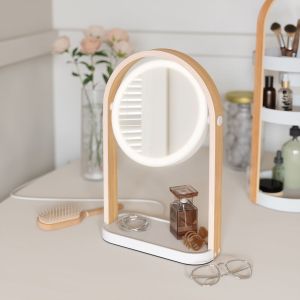 UMBRA BELLWOOD VANITY MIRROR  WHT/NAT