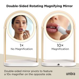 UMBRA BELLWOOD VANITY MIRROR  WHT/NAT