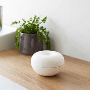 YAMAZAKI Tower Ceramic Air Freshener Bowl WH